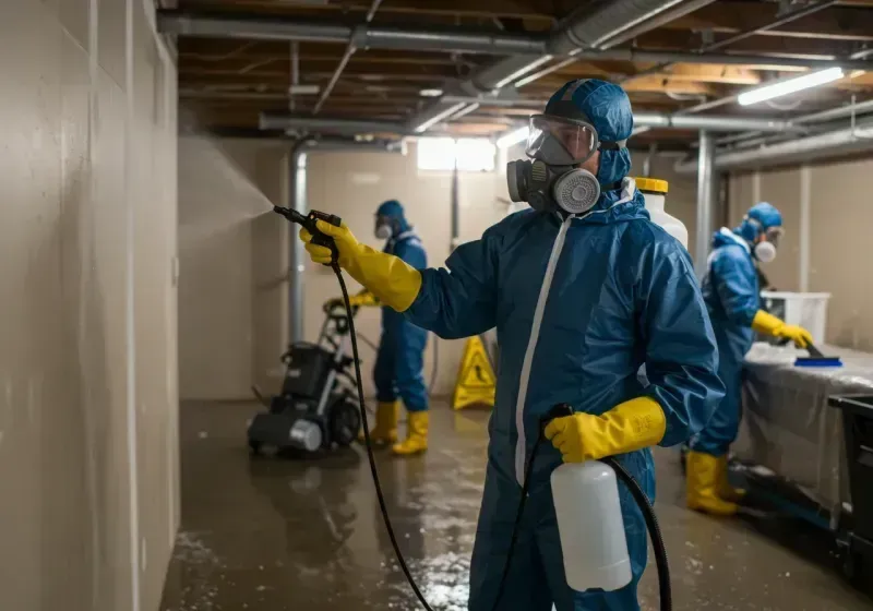 Basement Sanitization and Antimicrobial Treatment process in Broken Bow, NE